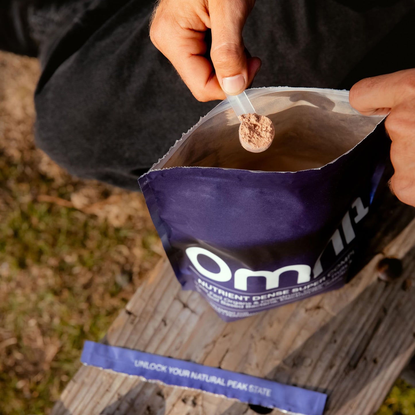 Scooper del suplemento OMNI1 para mezcla de rendimiento diario