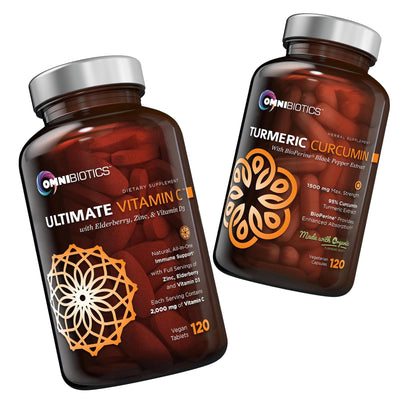 OmniBiotics suplemento vitamina C y cúrcuma para salud