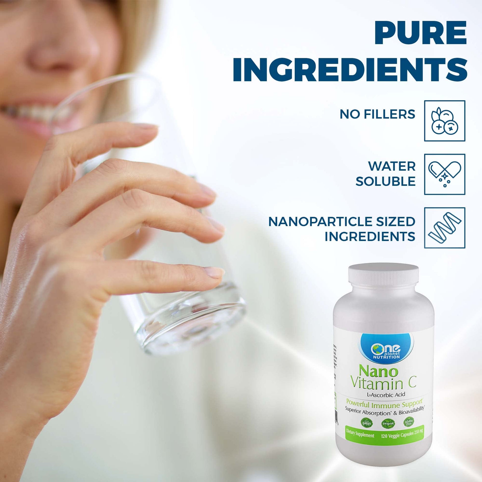 One Planet nutrición suplemento Nano Vitamina C