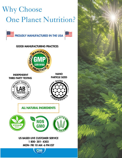 One Planet Nano Vitamina C suplemento frasco lateral