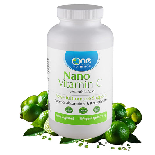 One Planet Nutrition Nano vitamina C cápsulas vegetales frasco