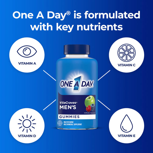One A Day multivitaminas con vitaminas clave para hombres
