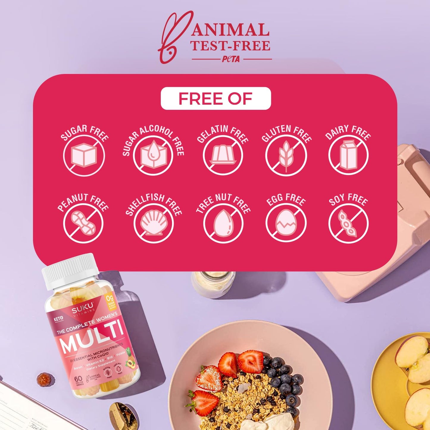 Opciones de salud de SUKU Vitamins comparadas con otras marcas.