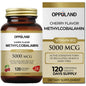 oppuland Metil B-12 5000mcg masticable con folato caja frontal