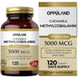 oppuland metil b12 5000mcg suplemento vegano sabor naranja bottle