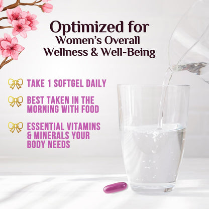 Optimizado para bienestar multivitaminas mujeres