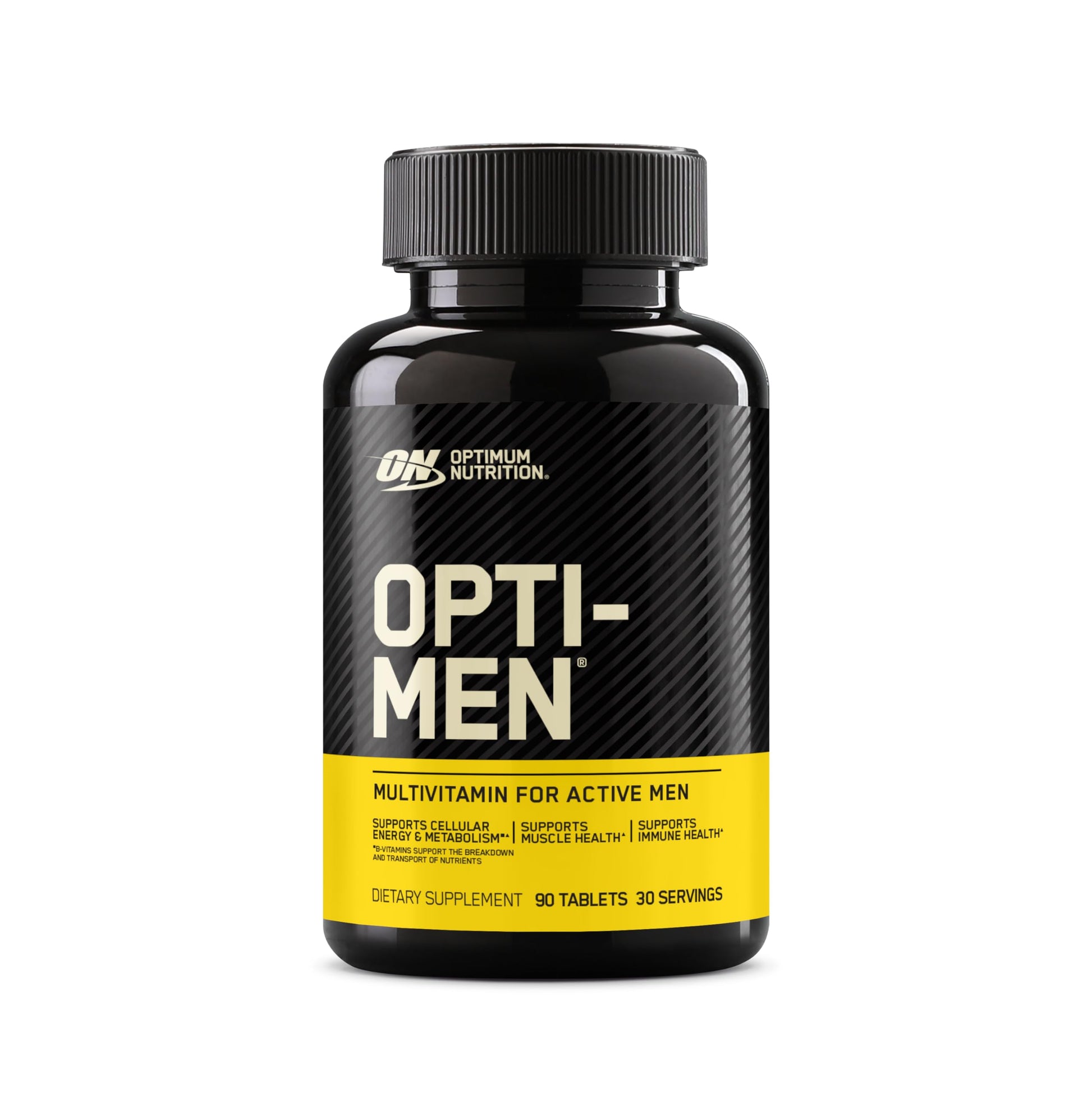 Frasco de multivitamínicos Optimum Nutrition Opti-Men para hombres
