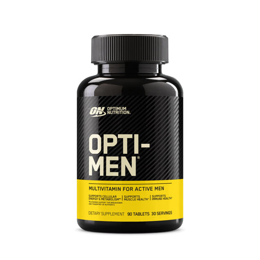 Frasco de multivitamínicos Optimum Nutrition Opti-Men para hombres