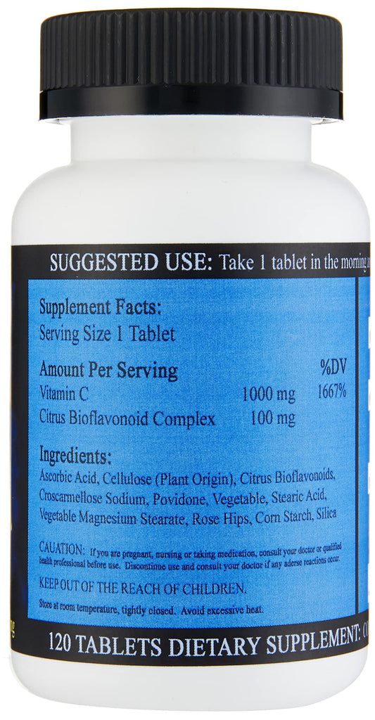 Optimum You etiqueta vitamina c 120 tabletas