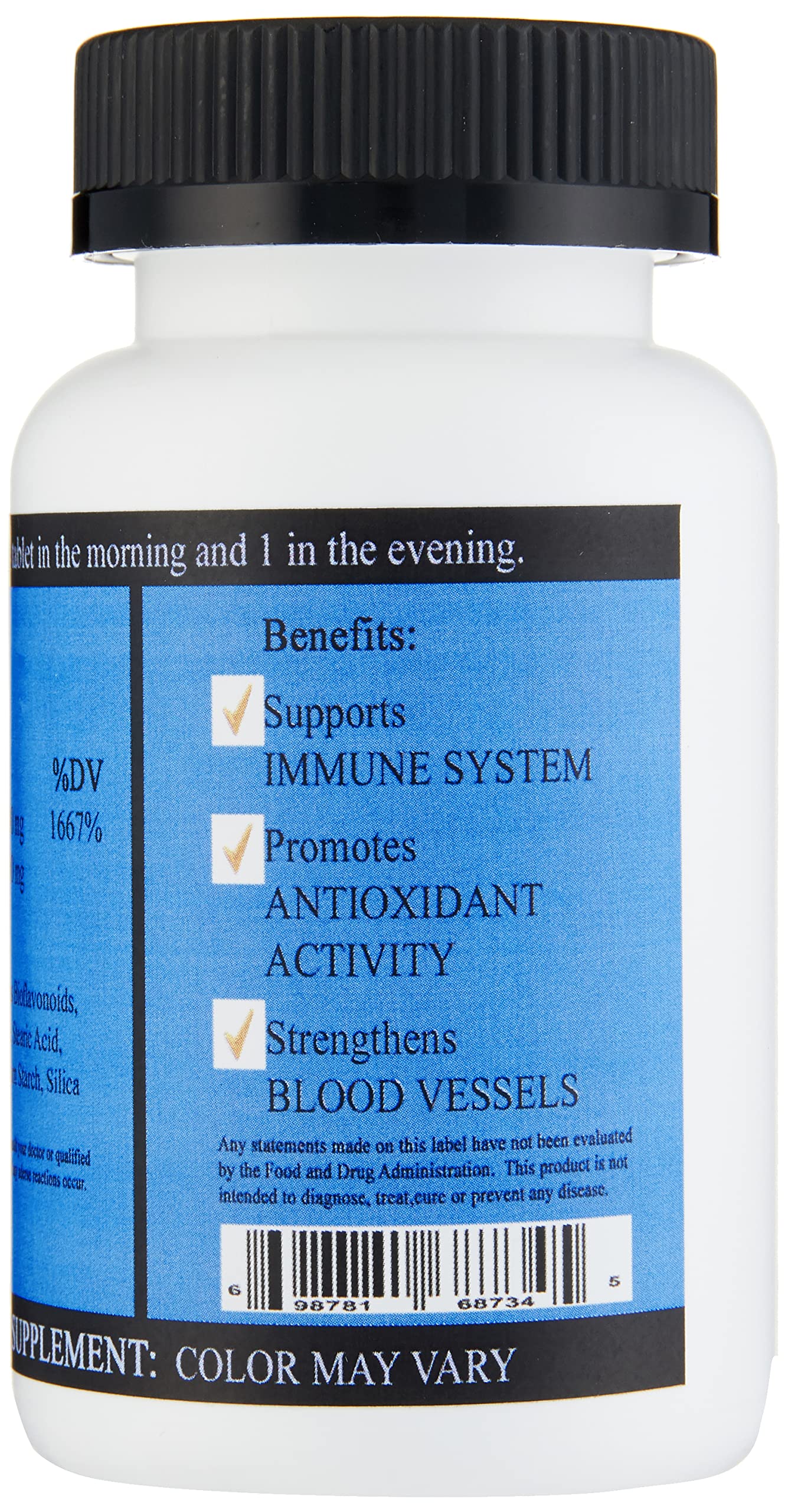 Optimum You suplemento vitamina c frasco y tabletas