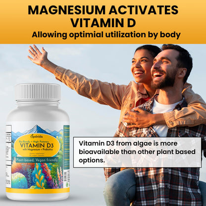 OPTIVIDA cápsulas de vitamina D3 con probióticos y enzimas