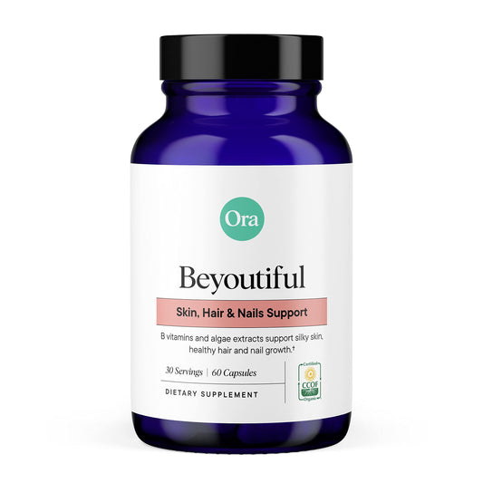 Ora Organic suplemento vegano cabello piel uñas 60 capsulas