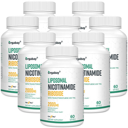 Orgabay nicotinamida ribósido suplemento 2000 mg 480 cápsulas envase