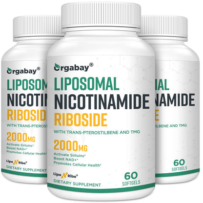 Orgabay nicotinamida ribósido suplemento 2000 mg liposomal envase
