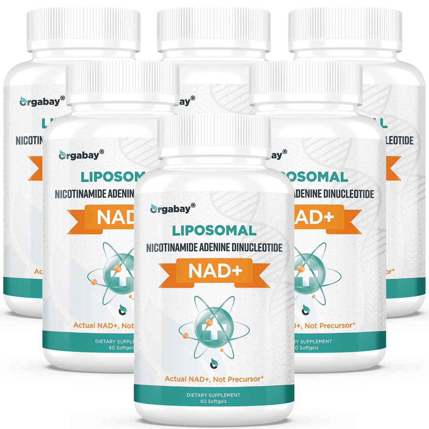 Suplemento NAD+ liposomal Orgabay 500 mg con TMG 360 cápsulas