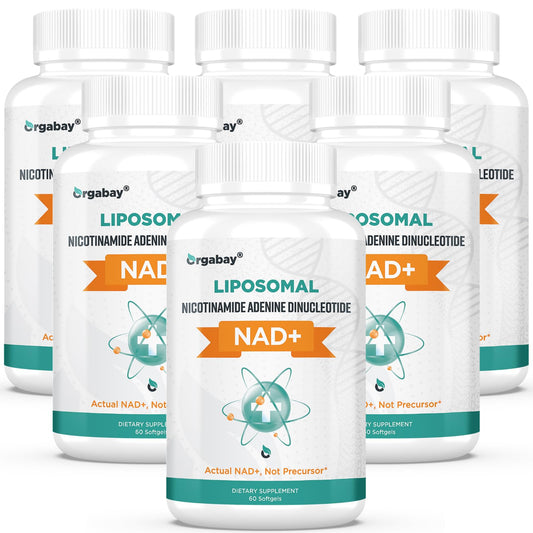 Suplemento NAD+ liposomal Orgabay 500 mg con TMG 360 cápsulas