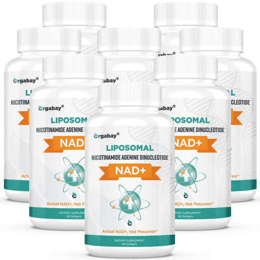 Suplemento NAD+ liposomal Orgabay 500 mg con TMG 480 cápsulas