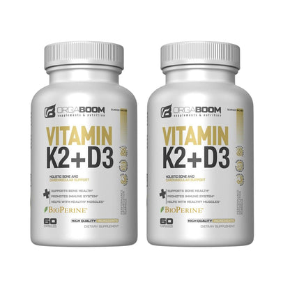 Orgaboom suplemento vitamina D3 K2 calcio 60 cápsulas