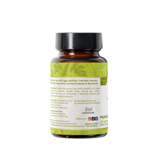 Organic Spree Amla suplemento natural tableta envase