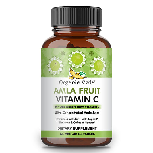 Organic Veda cápsulas vitamina c natural amla 120 unidades bote