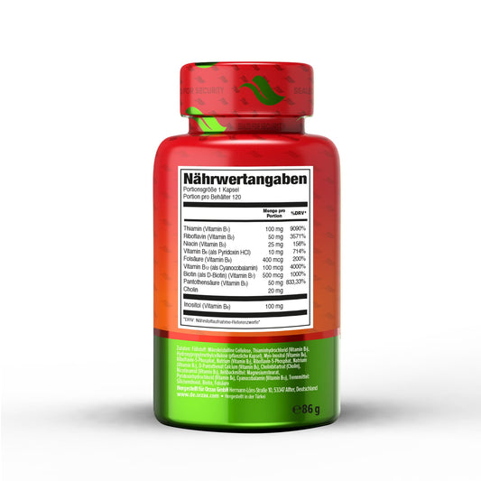 ORZAX complejo vitamina B apoya energía y salud nerviosa