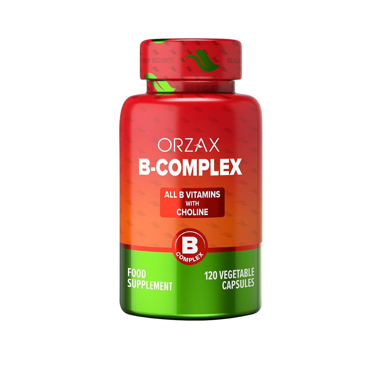 ORZAX suplemento complejo vitamina B 120 cápsulas vegetales