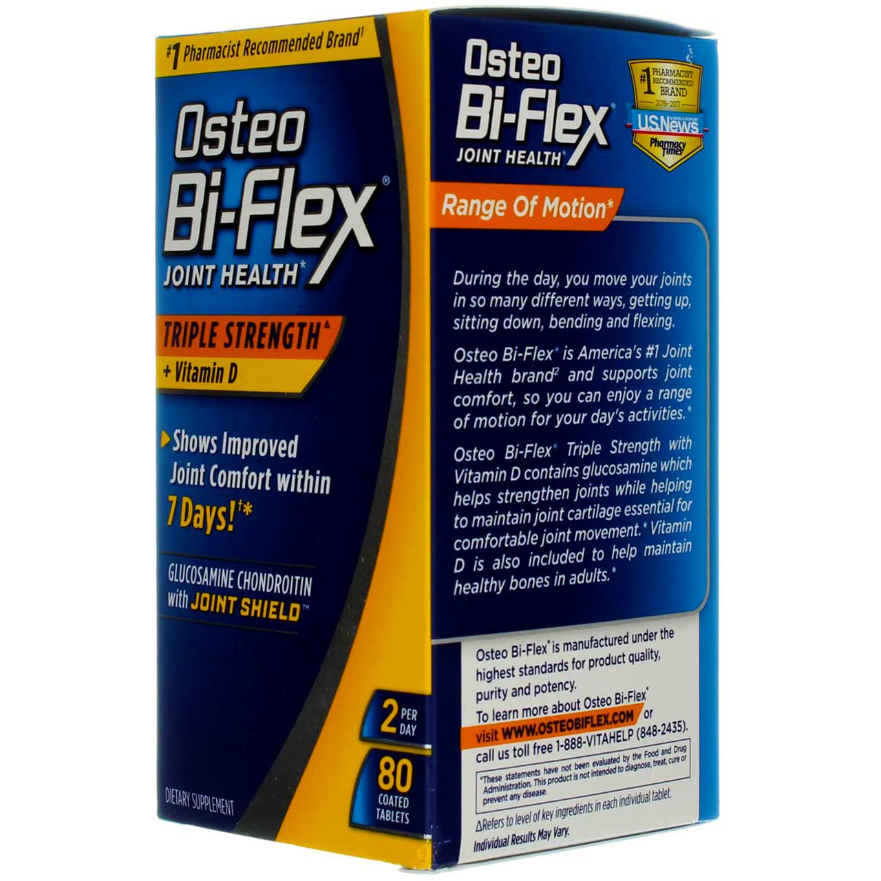 Envase Osteo Bi-Flex Advanced Triple Strength 80 tabletas