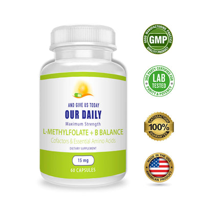 Our Daily Vites suplemento L Metilfolato 15 mg 60 cápsulas