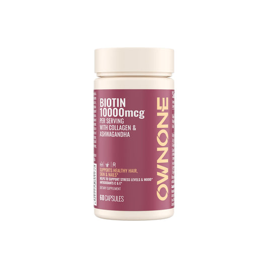 OWNONE botellas de suplemento de biotina para cabello saludable