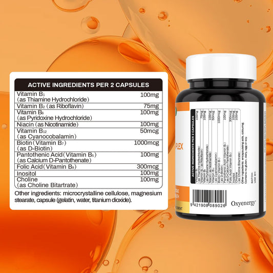 OxyEnergy suplemento vitamina b para mujeres y hombres
