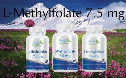 Pacific Nature's L-Metilfolato suplemento para salud cardiovascular
