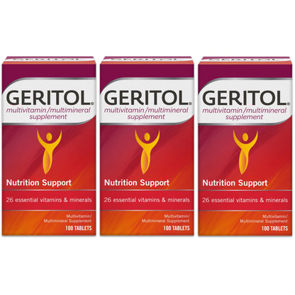 Pack de 3 cajas de multivitamínico Geritol