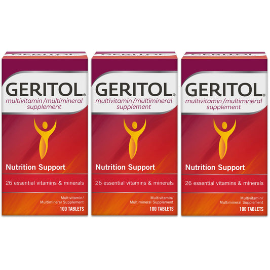 Pack de 3 cajas de multivitamínico Geritol