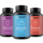 Paquete de tres frascos vitamina de alga roja quercetina BoostCeuticals