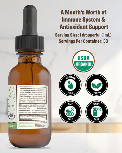 Paquete de 3 tinturas vitamina K2 RawGuru orgánico vegano