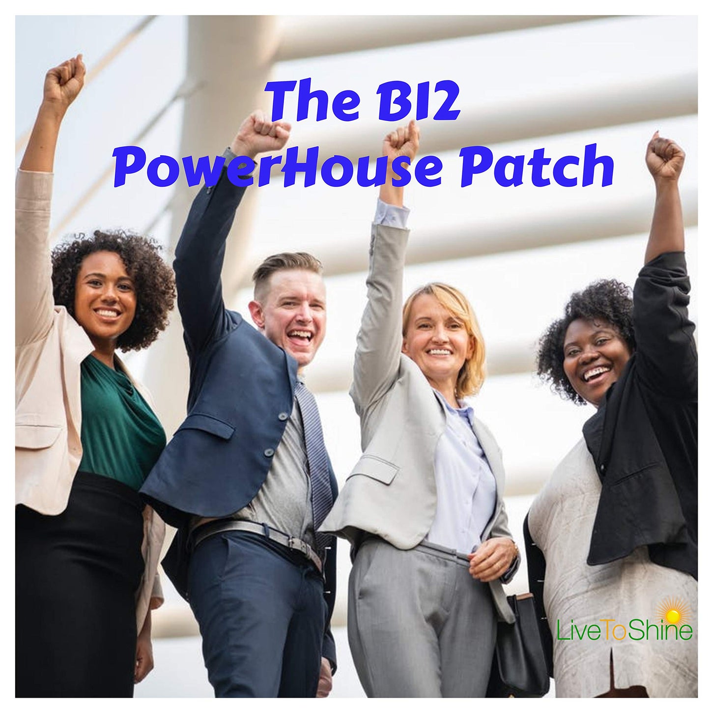 Pack 30 parches Live To Shine B12 Energy Plus originarios USA