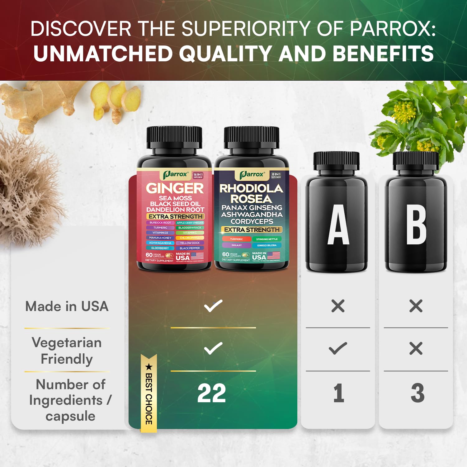 Pack completo de suplementos para mujer con ingredientes naturales