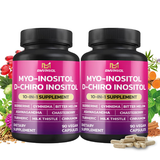 Pack doble suplemento BMVINVOL inositol y extractos naturales femenino