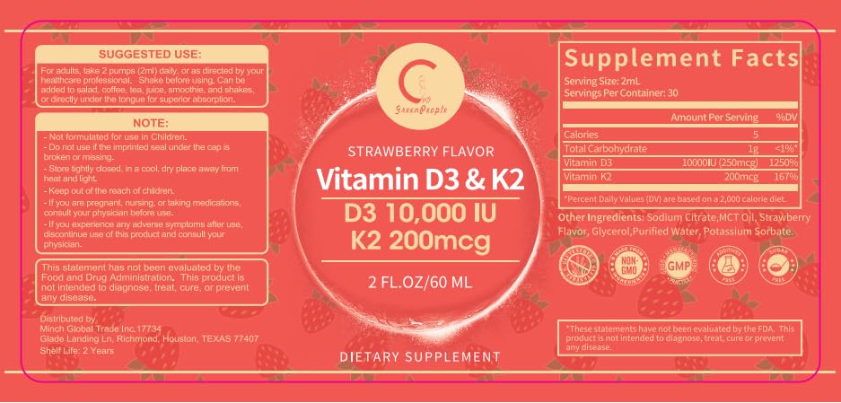 pack doble GPGP GreenPeople vitamina d3 k2