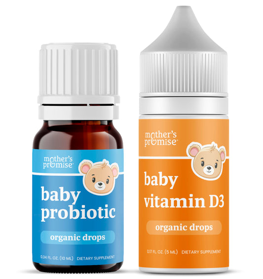 pack gotas vitamina d3 bebé y probiótico orgánico