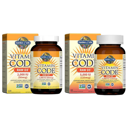 pack suplementos vitamina d3 2000 y 5000 iu garden of life