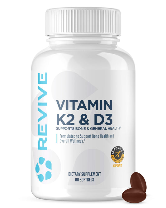 Pack vitamina d3 y k2 revive md envases