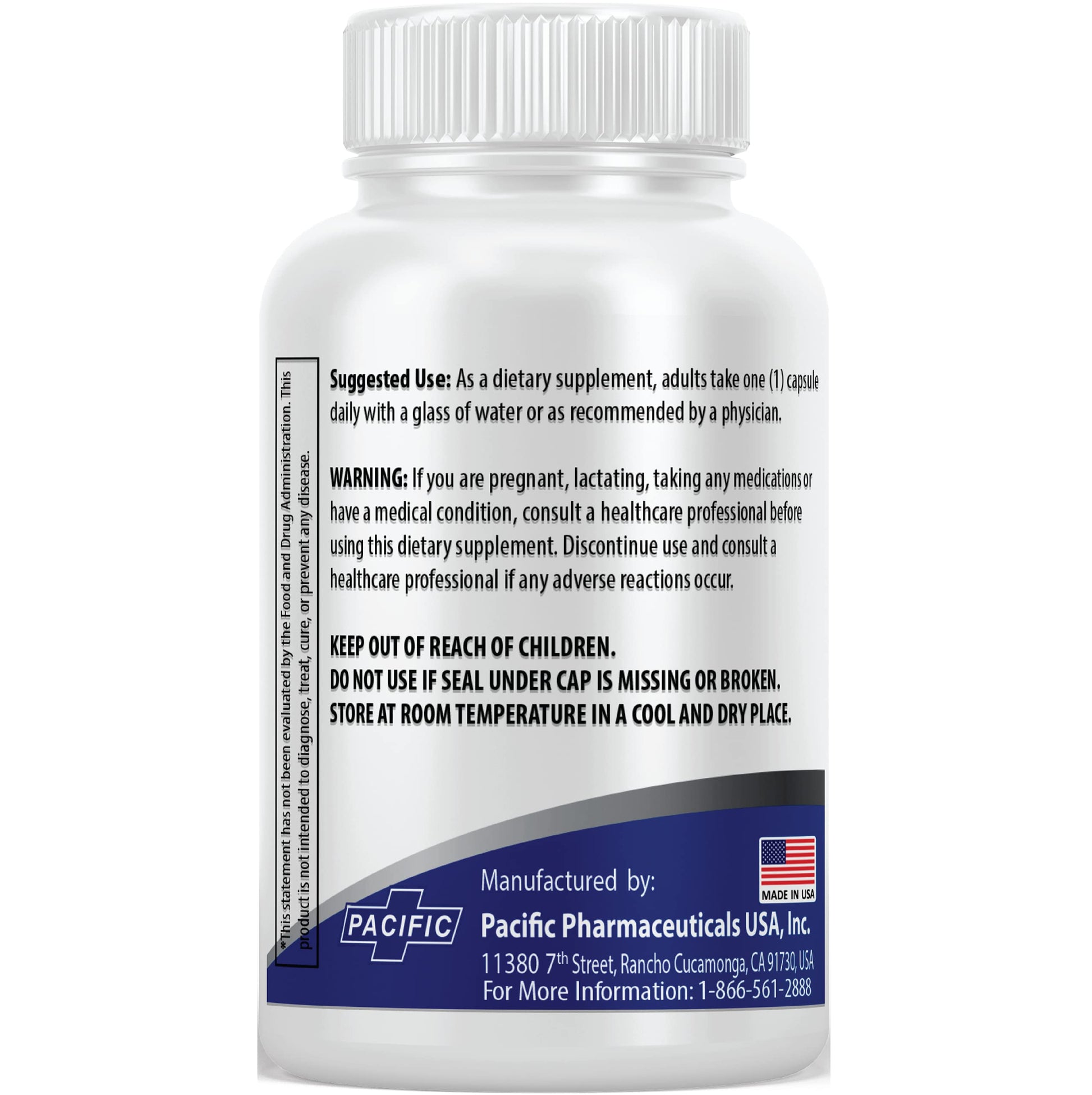 Packaging de L-metilfolato 7.5mg Pacific Nature's