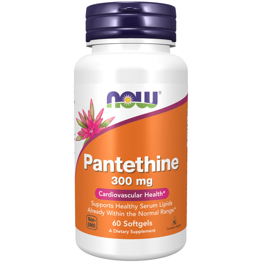 Pantetina NOW Foods 300 mg botella marrón