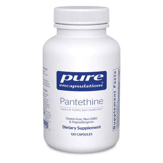 Frasco de Pantetina Pure Encapsulations suplemento 120 cápsulas