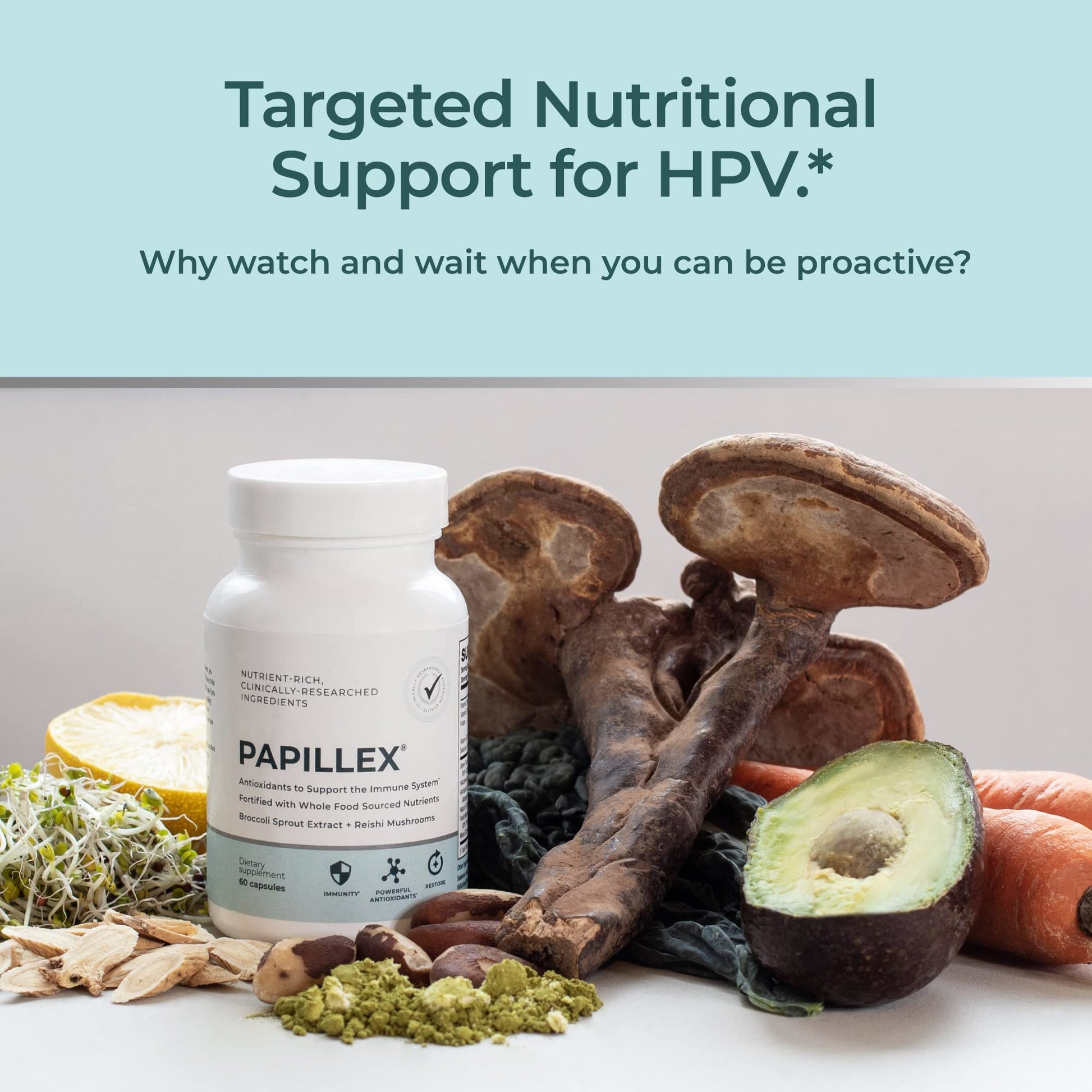 Papillex apoyo nutricional dirigido para el VPH