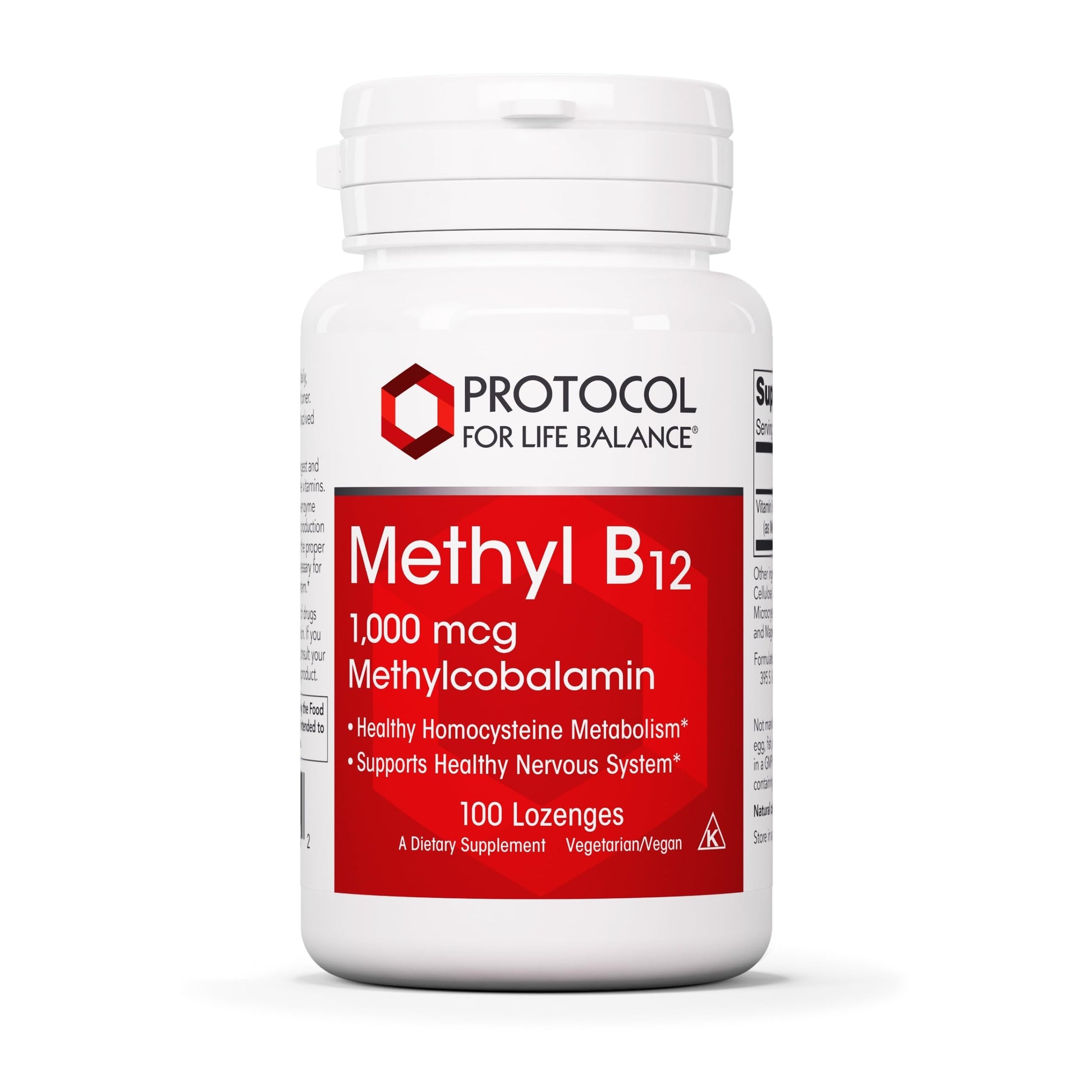 Paquete 100 pastillas Metil B12 Protocol for Life Balance