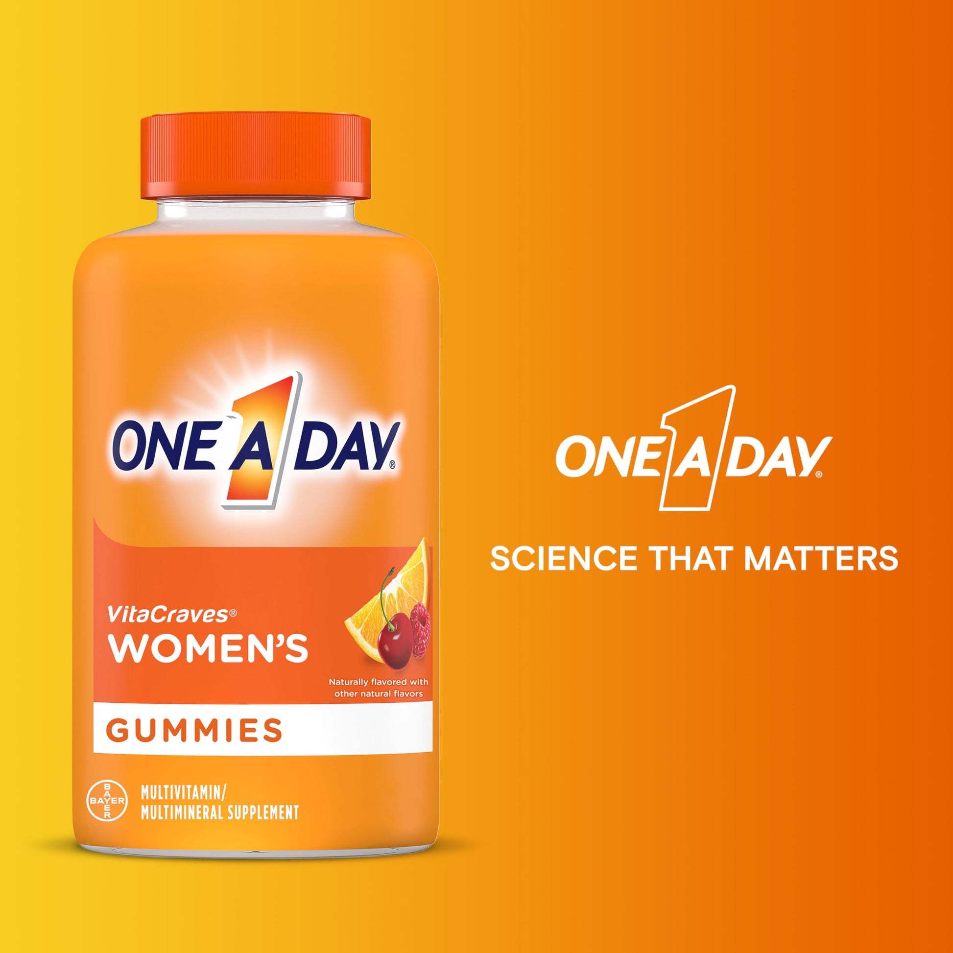 Paquete de 170 gomitas multivitamínicas para mujeres One A Day