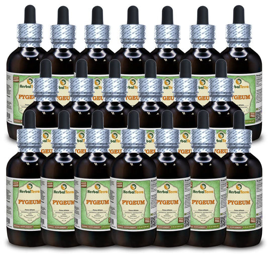 Paquete de 20 botellas de glicerita de Cereza Africana Pygeum HerbalTerra