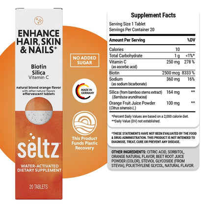 Paquete 20 tabletas efervescentes vitamina C Seltz